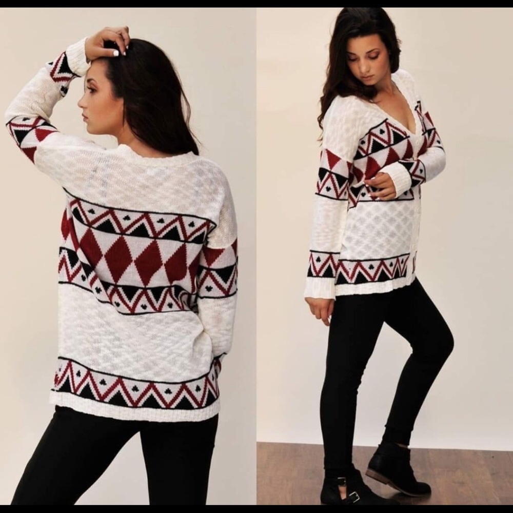 Diamond Shape Cardi 🔸